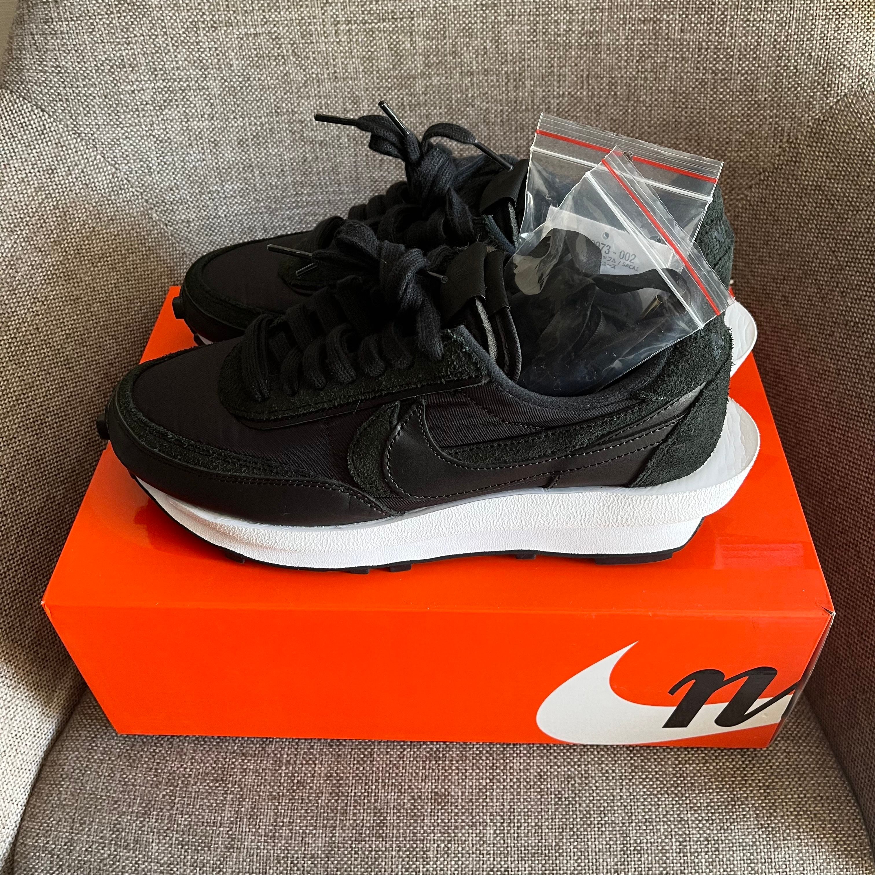 sacai × Nike LDV Waffle "Triple Black"