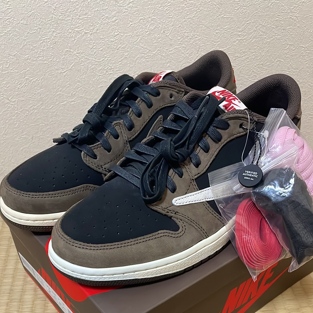Travis Scott × Nike Air Jordan 1 Low OG SP-T  "Black/Dark Mocha"