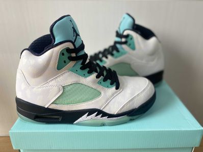 Nike Air Jordan 5 "White/Black/Island Green"