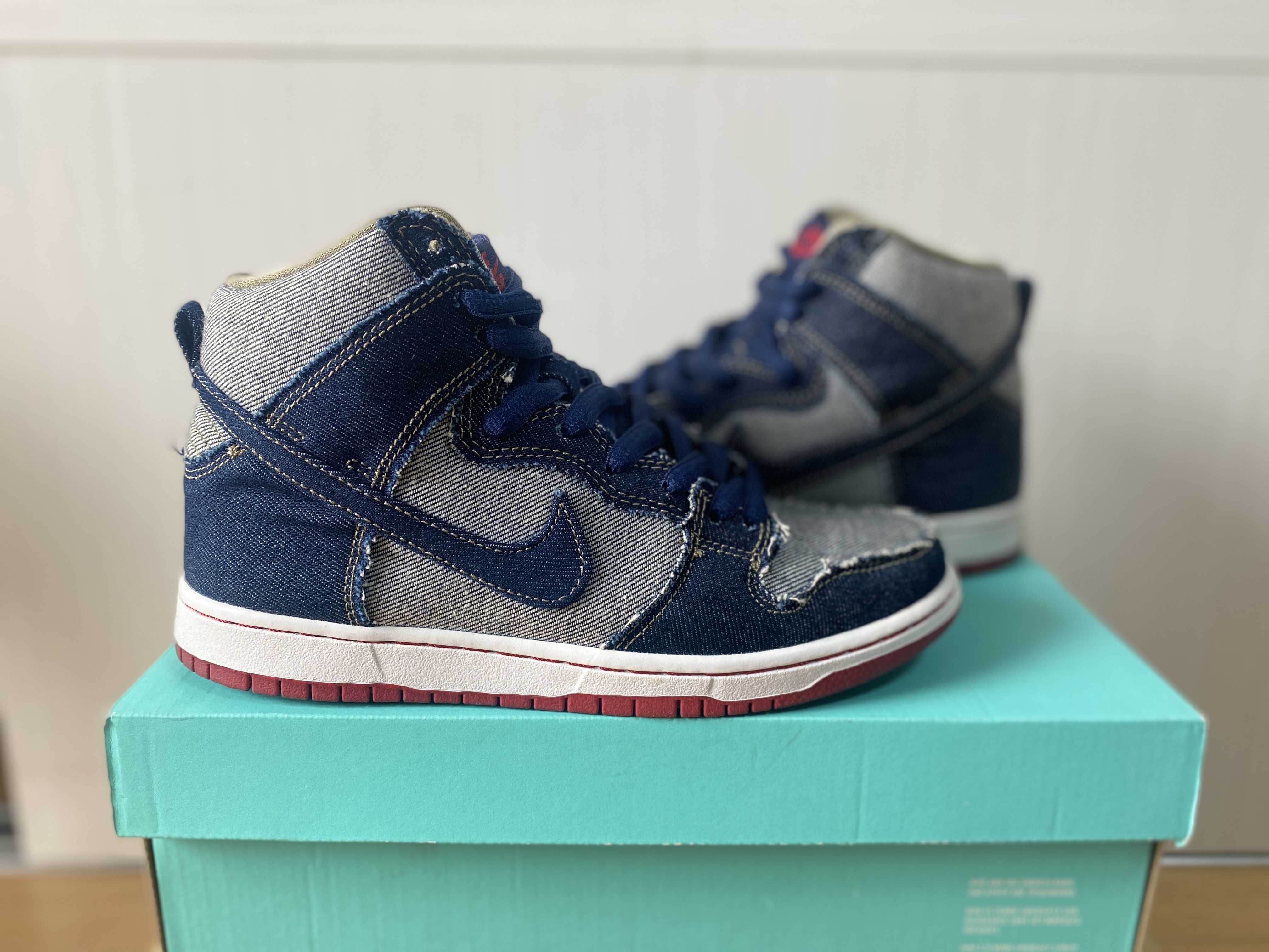 Nike SB Dunk High Reese Forbes Denim "Midnight Navy"
