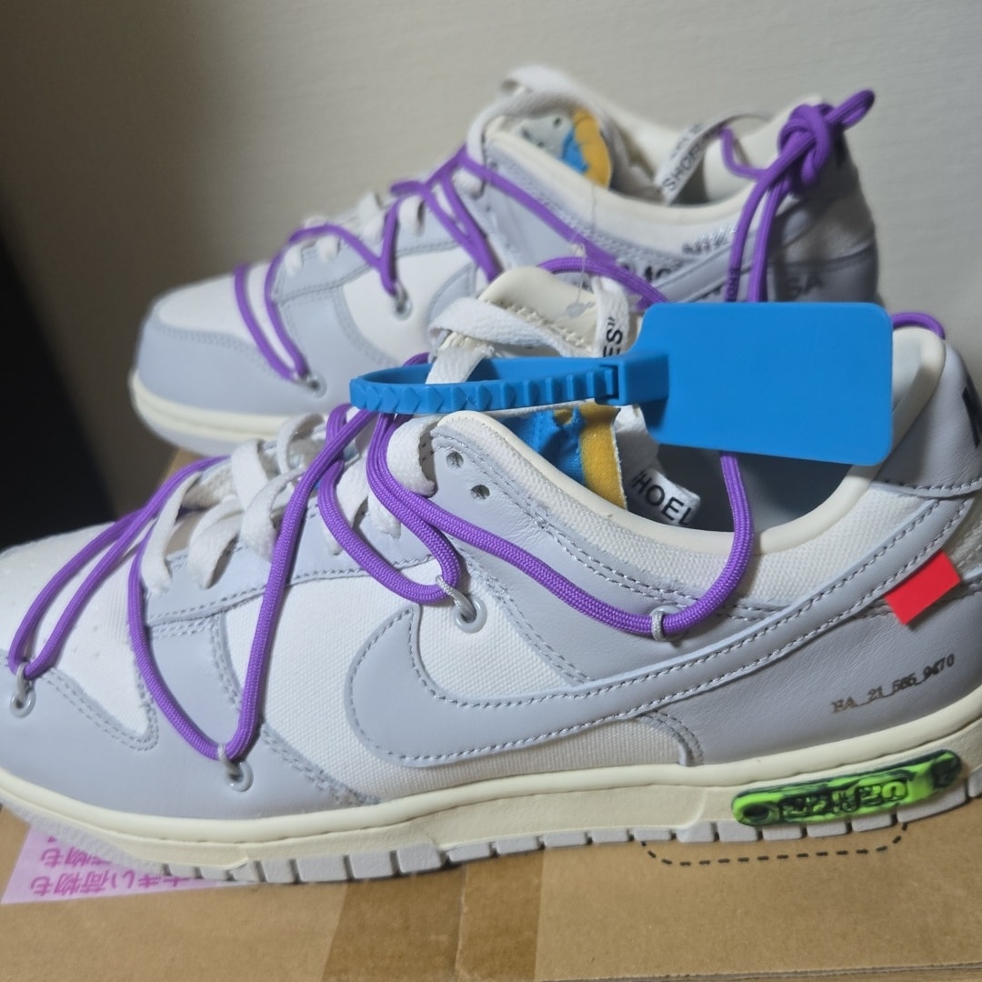 Off-White × Nike Dunk Low "Sail/Neutral Gray"