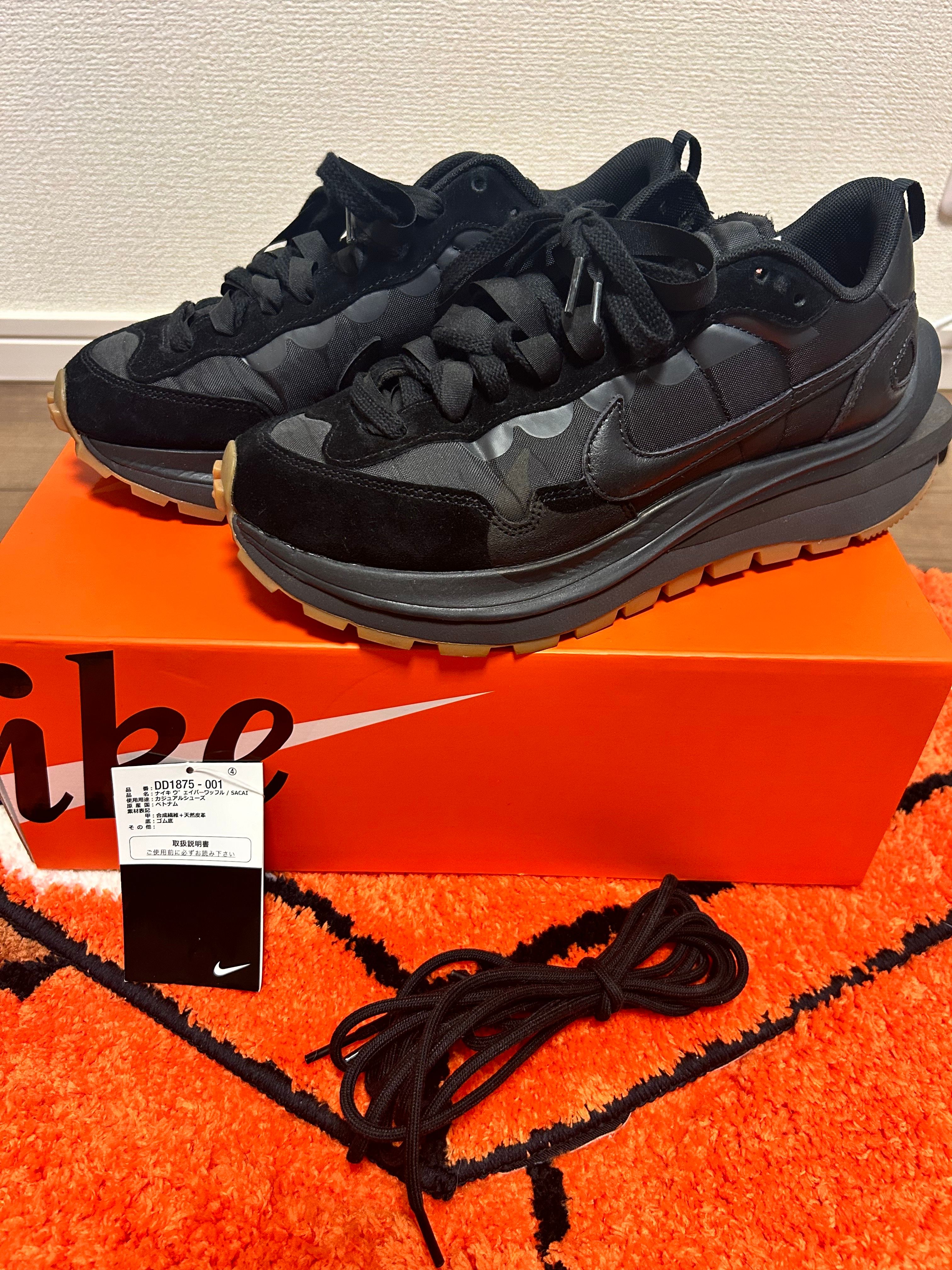 sacai × Nike VaporWaffle "Black Gum"
