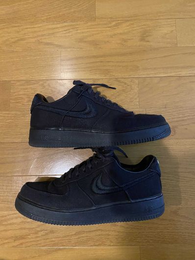Stussy × Nike Air Force 1 Low "Triple Black"