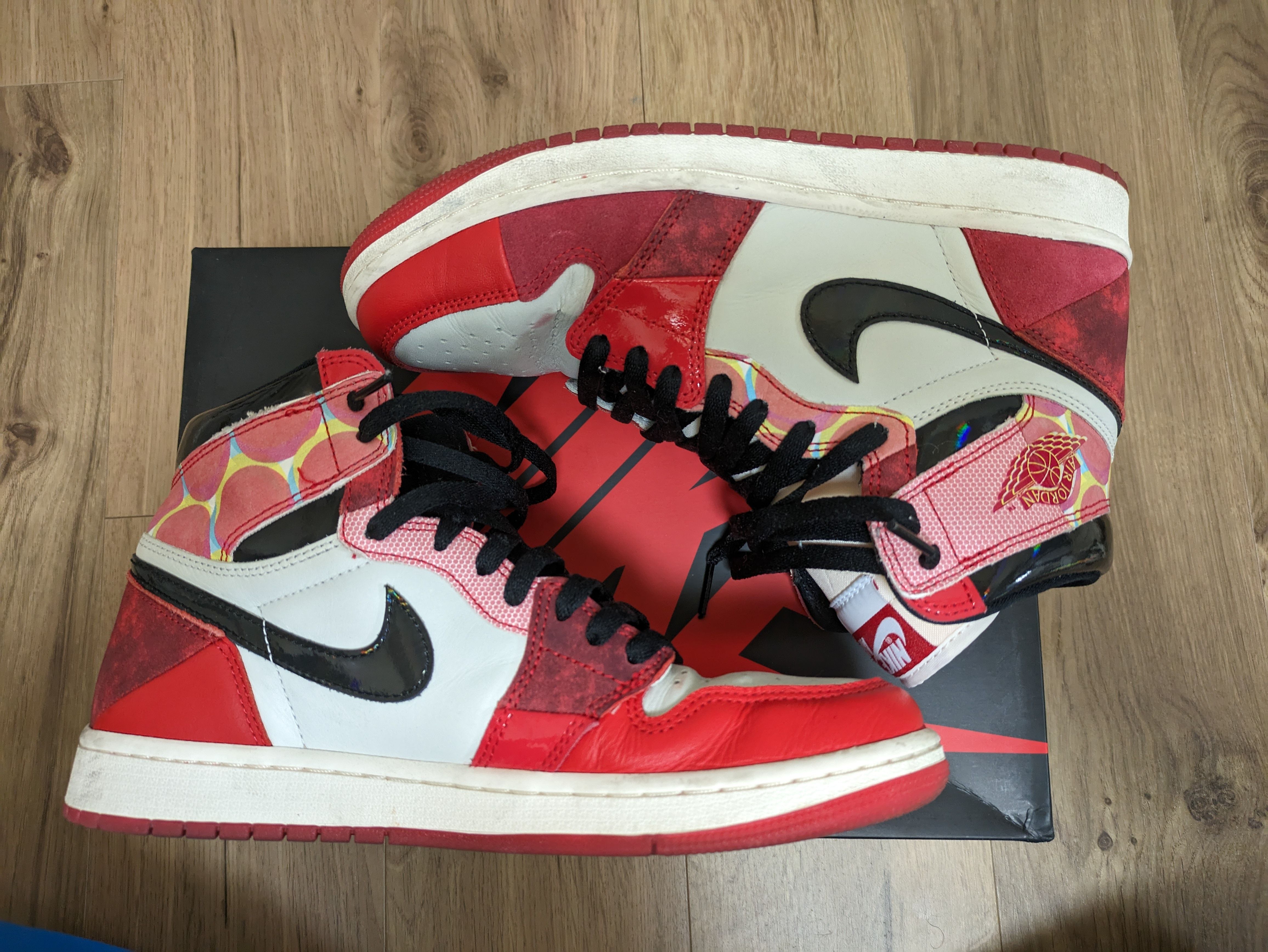 Spider-Man × Nike Air Jordan 1 Retro High OG SP "Spider-Man: Across the Spider-Verse/University Red"