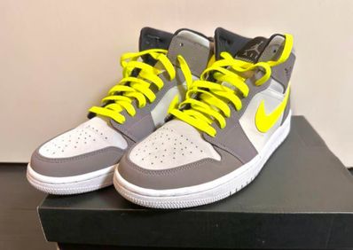 Nike Air Jordan 1 Mid "Gunsmoke Volt"