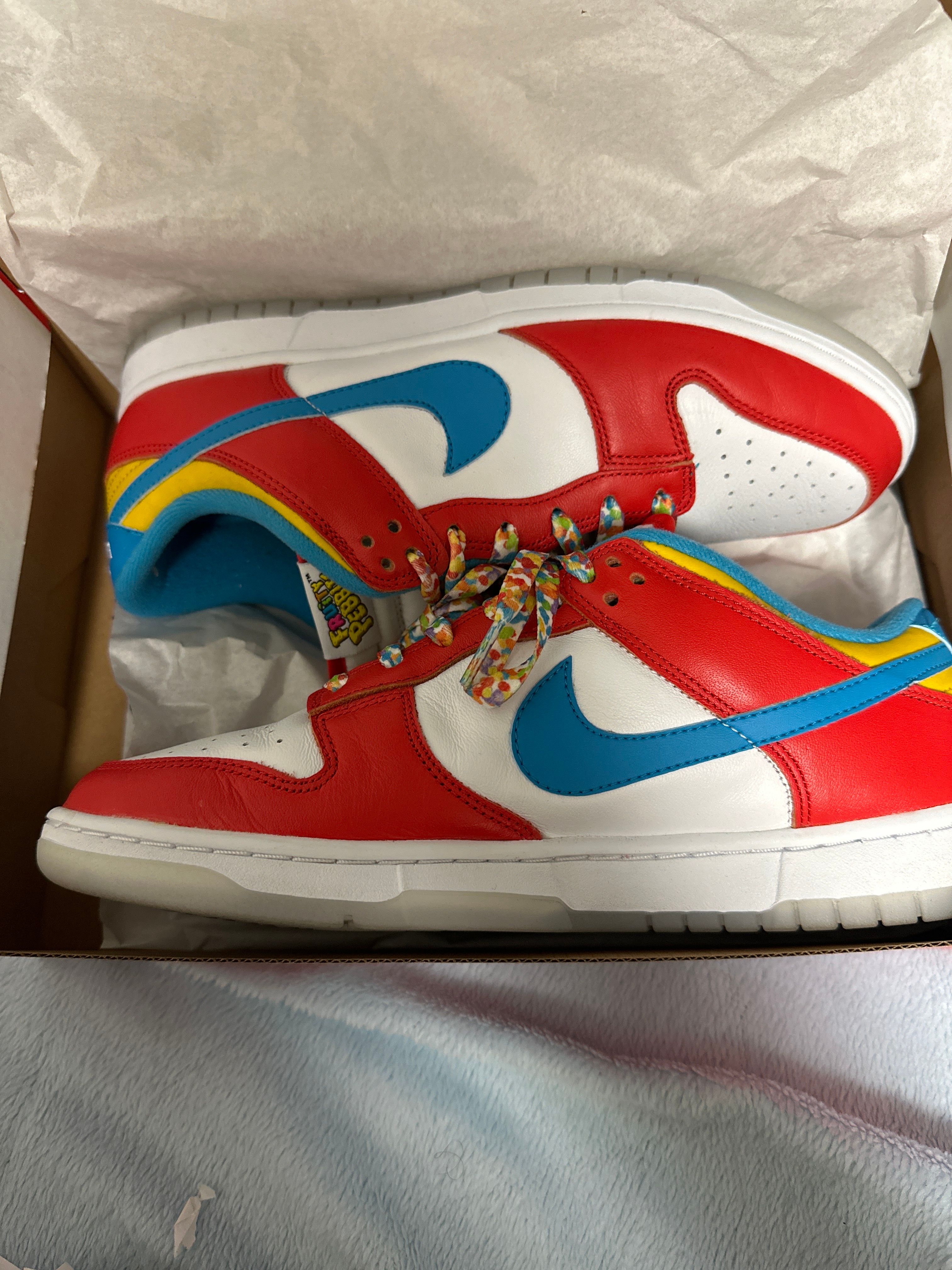 FRUiTY PEBBLESTM × Nike Dunk Low QS "Habanero Red/Dark Sulfur/Laser Blue"