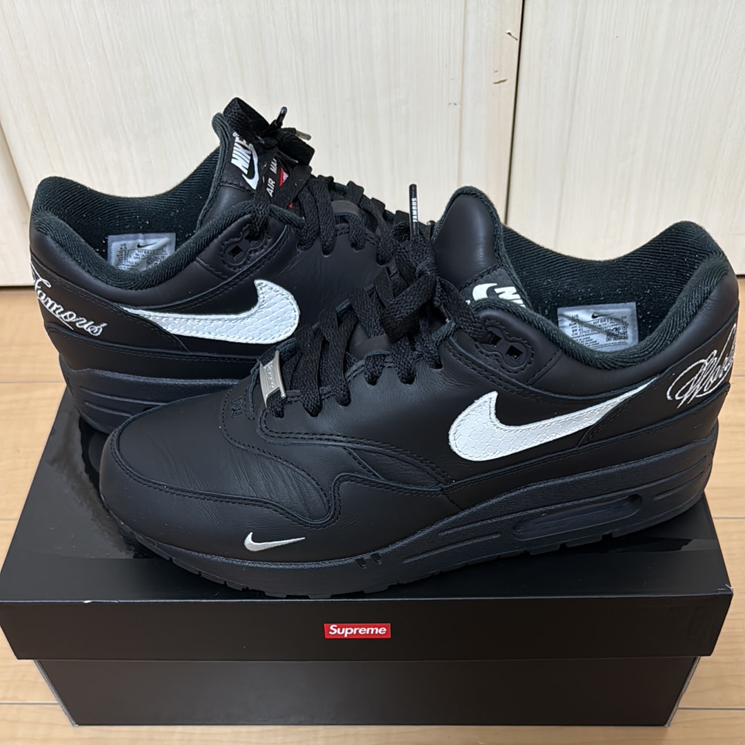 Supreme × Nike Air Max 1 '87 SP "Black" (25SS Week4)