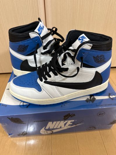 Travis Scott × fragment design × Nike Air Jordan 1 Retro High OG SP "Military Blue"