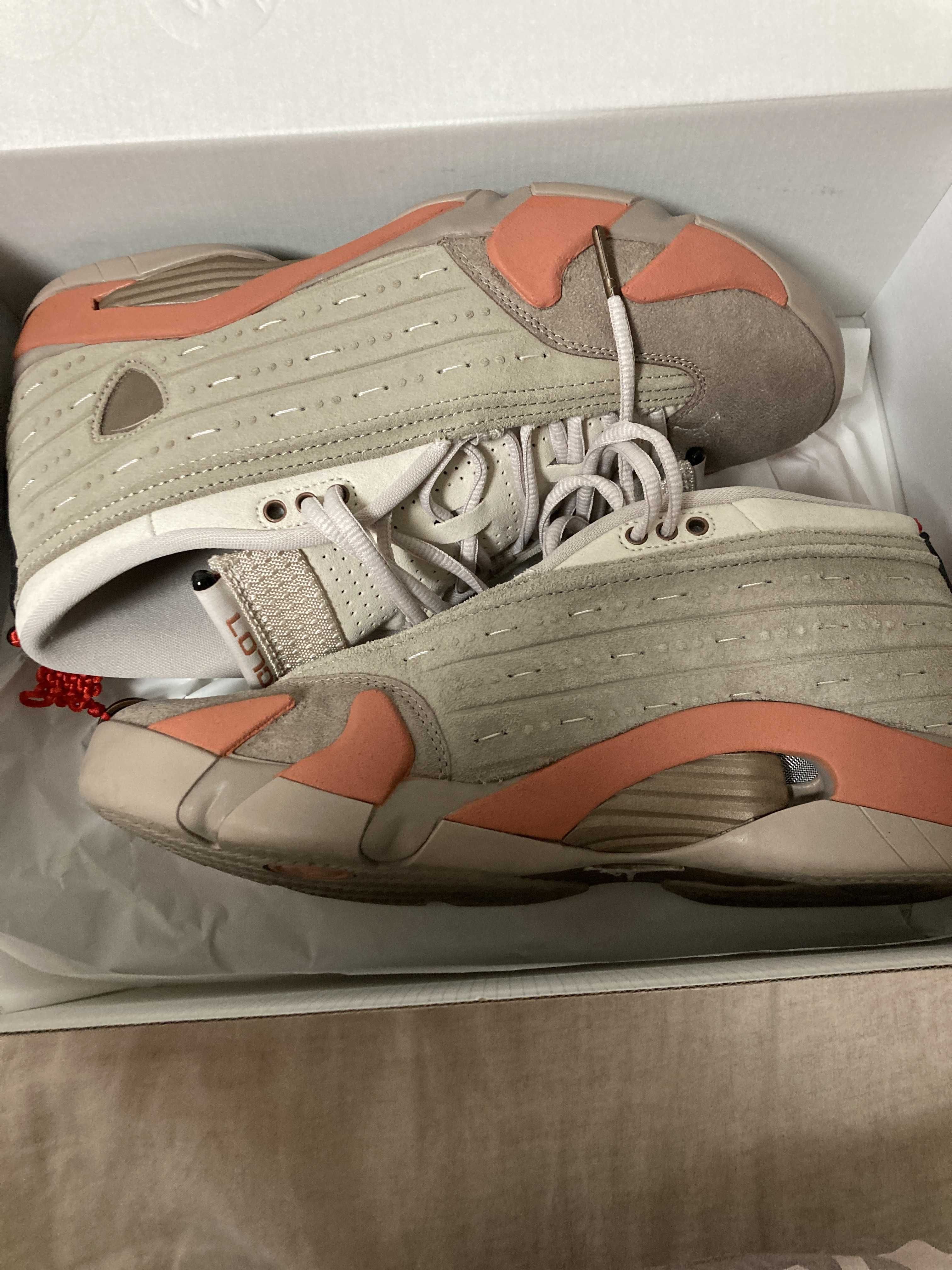 Clot × Nike Air Jordan 14 Low "Brown"