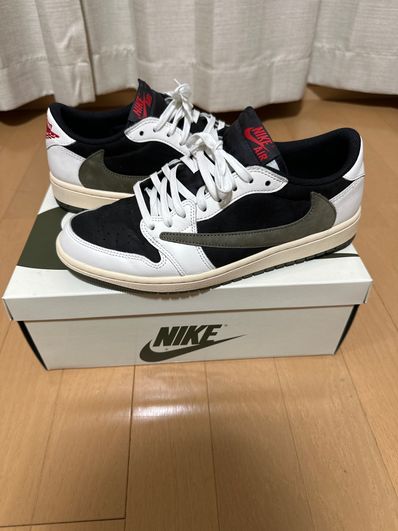 Travis Scott × Nike Women's Air Jordan 1 Low OG "Medium Olive"