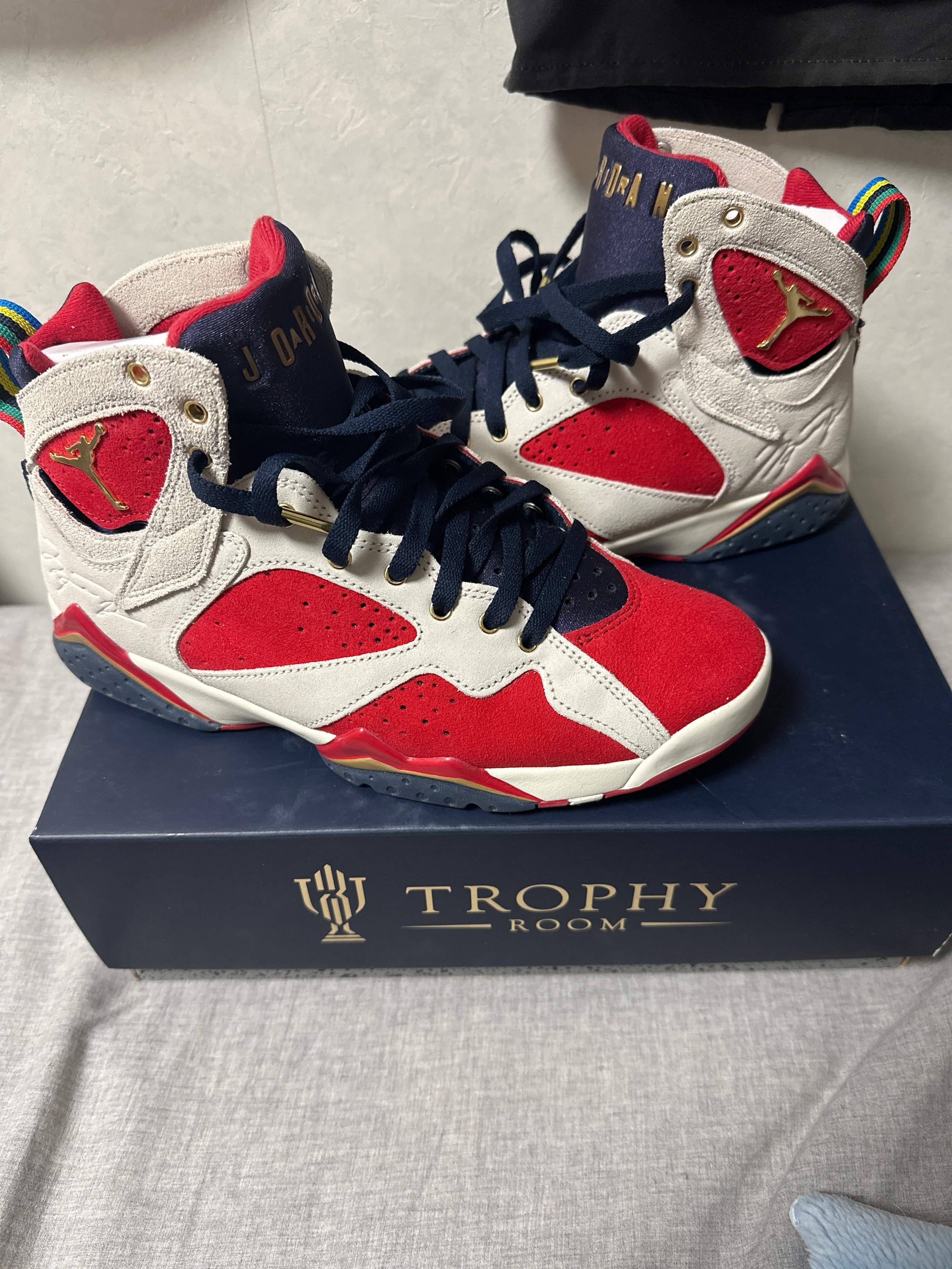 Trophy Room × Nike Air Jordan 7 "True Red and Obsidian"