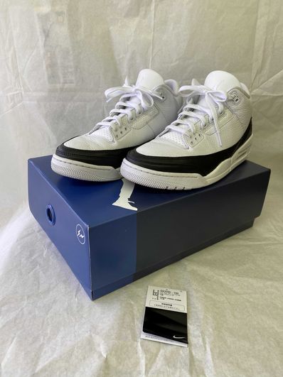 Fragment × Nike Air Jordan 3 "White/Black"