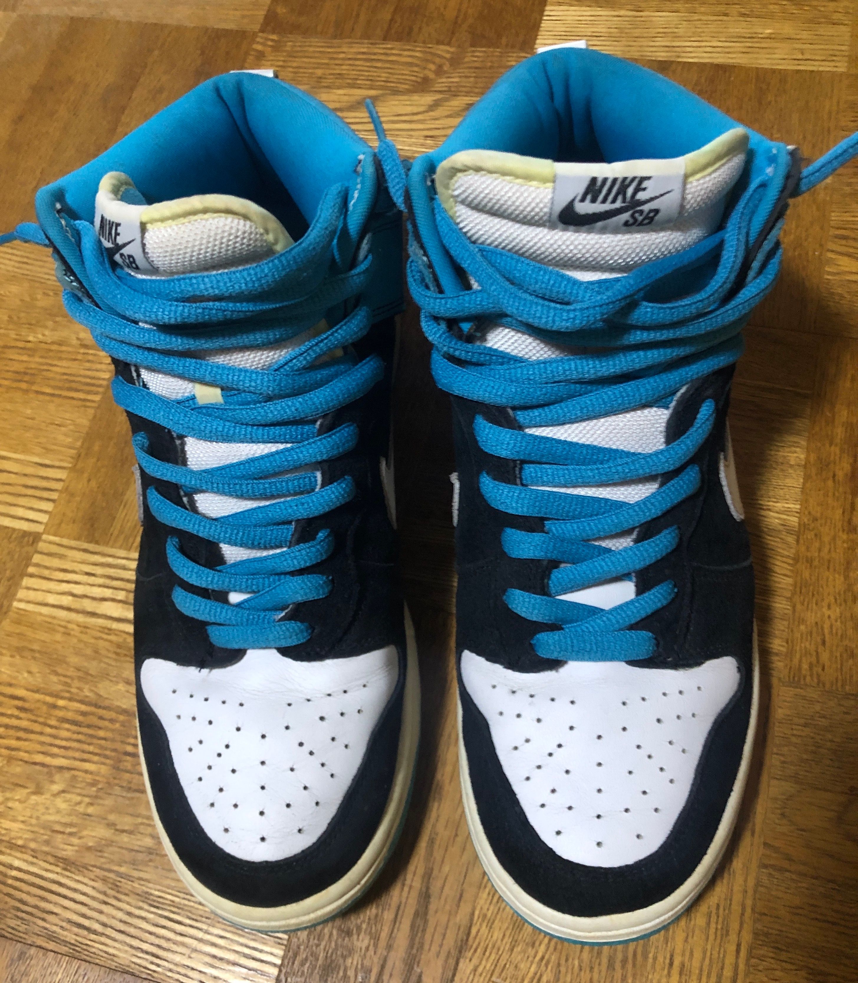 Nike SB Dunk High Send Help "Black/White-Blue Reef"