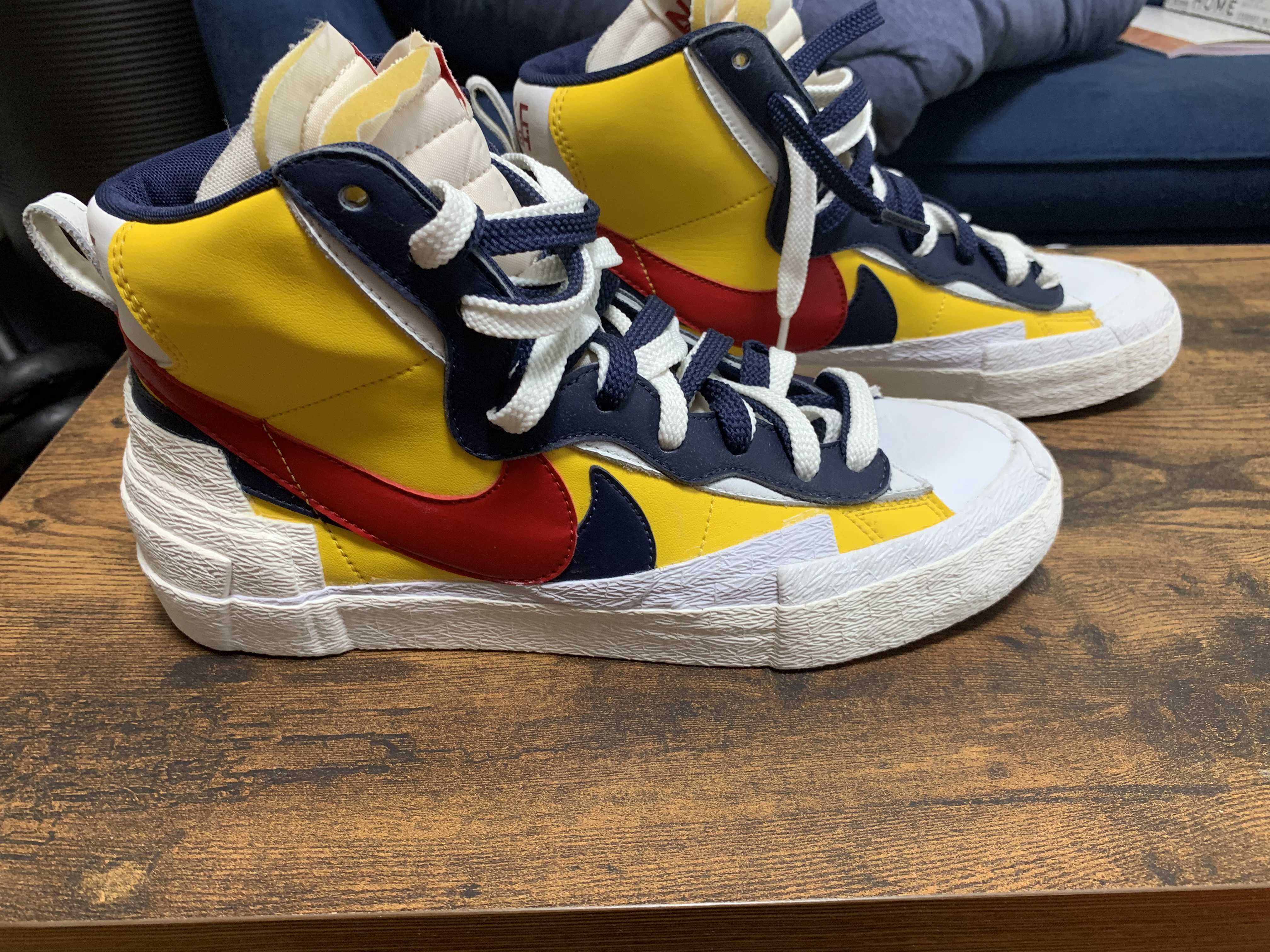 sacai × Nike Blazer Mid "Varsity Maize/Varsity Red"