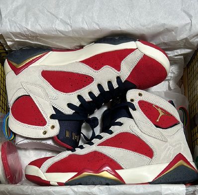 Trophy Room × Nike Air Jordan 7 "True Red and Obsidian"