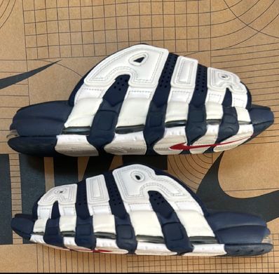 Nike Air More Uptempo Slide "Olympic" (2024) (FQ8700-400/FQ8699-400)
