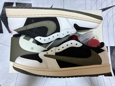Travis Scott × Nike Women's Air Jordan 1 Low OG "Medium Olive"