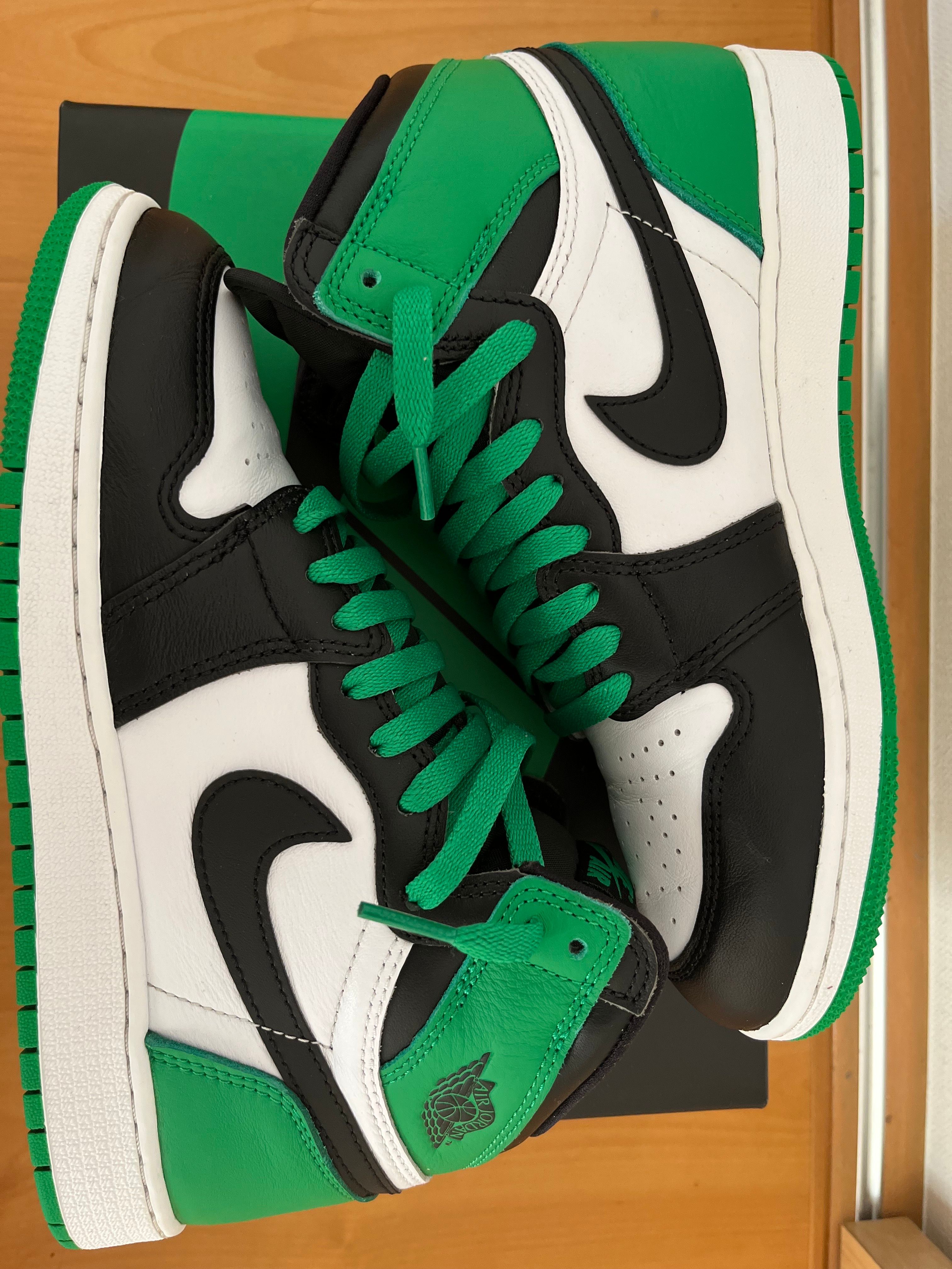 Nike GS Air Jordan 1 Retro High OG "Celtics/Black and Lucky Green" (2023)