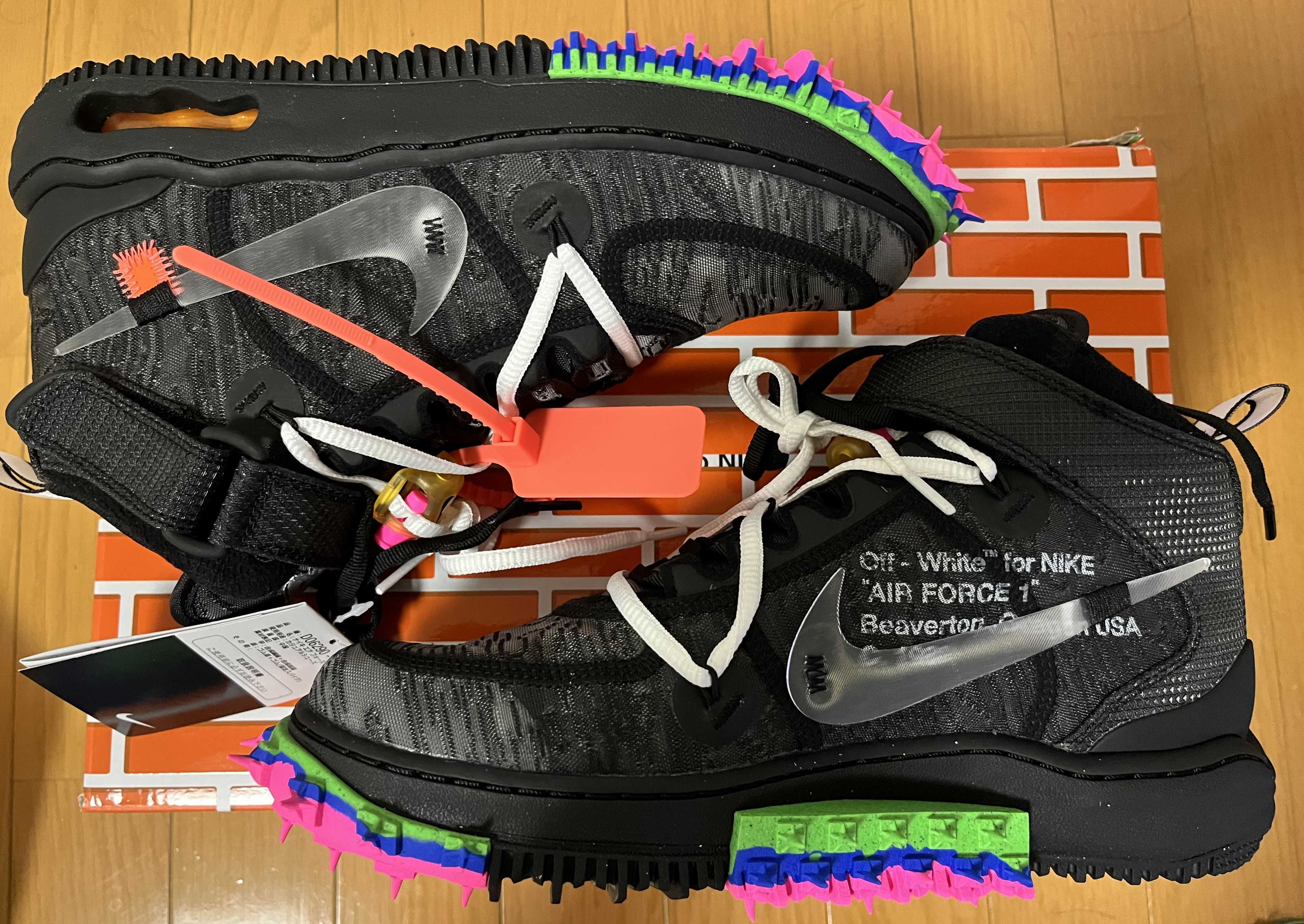 Off-White × Nike Air Force 1 Mid "Black"