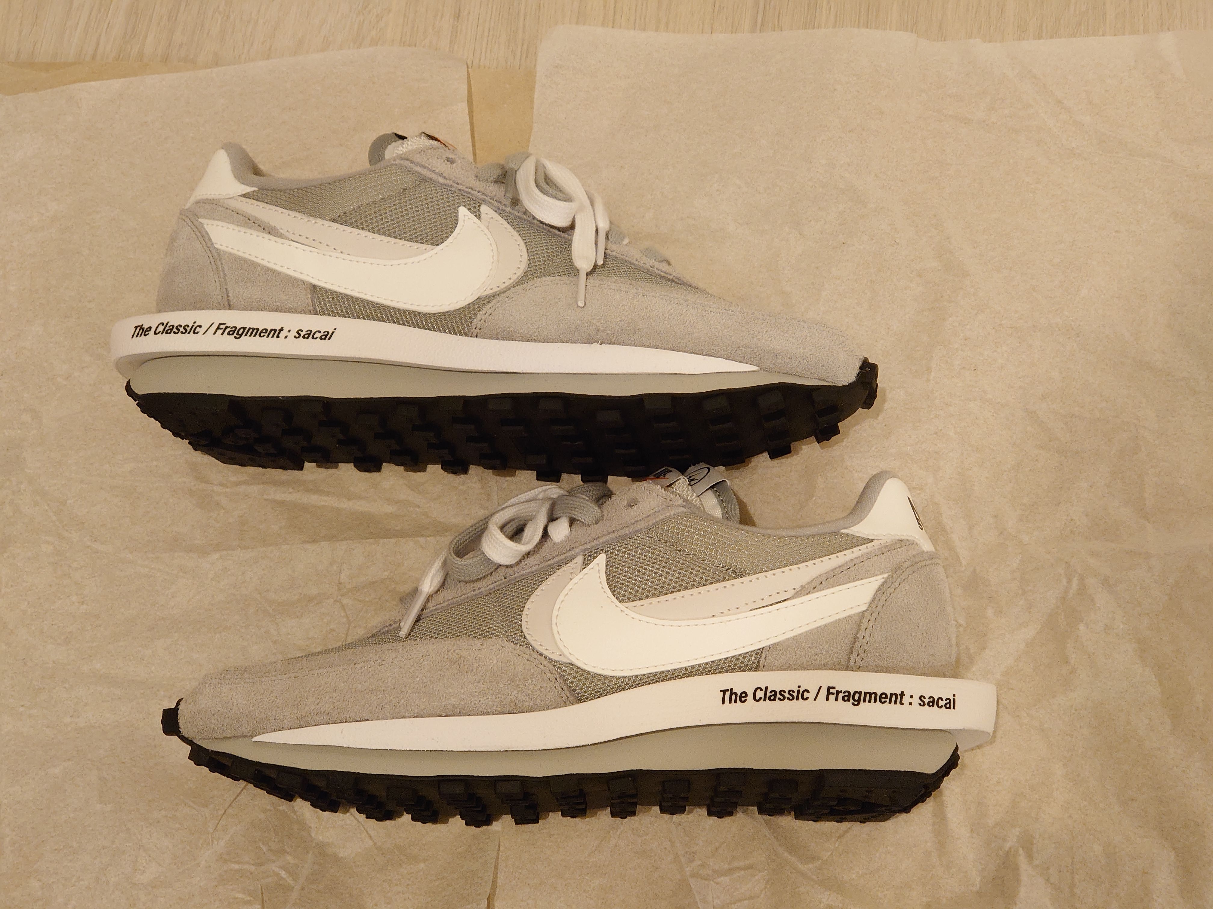 Fragment × sacai × Nike LD Waffle "Light Smoke Grey"