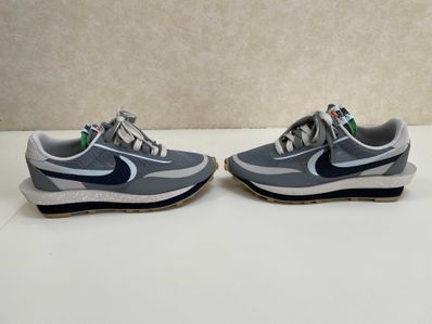CLOT × Sacai × Nike LD Waffle "Grey Obsidian/Cool Grey"