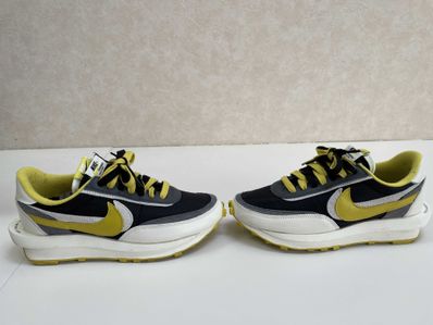 UNDERCOVER × sacai × Nike LD Waffle "Black/Sail-Dark Grey-Bright Citron"