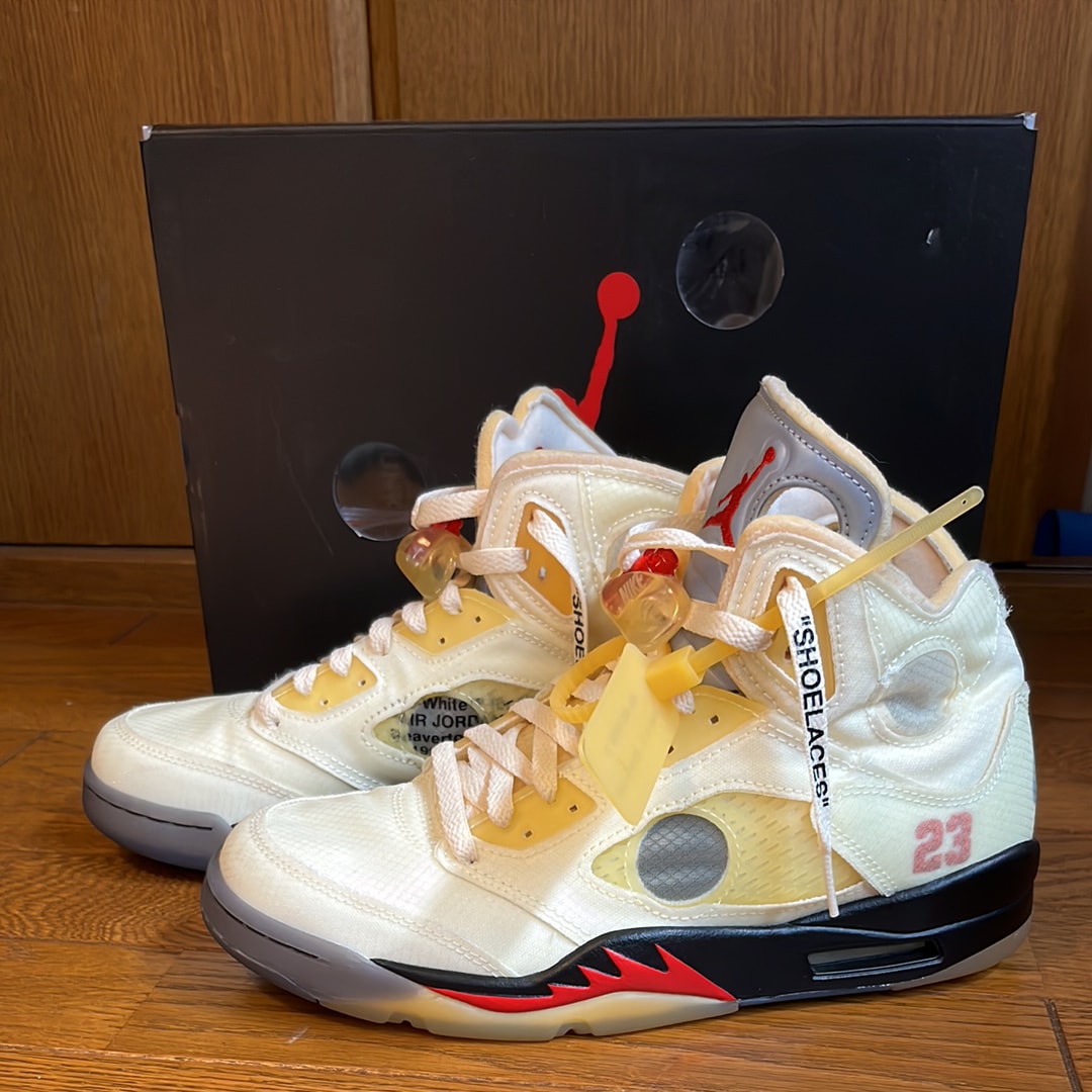 Off-White × Nike Air Jordan 5 "Sail"