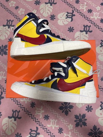 sacai × Nike Blazer Mid "Varsity Maize/Varsity Red"