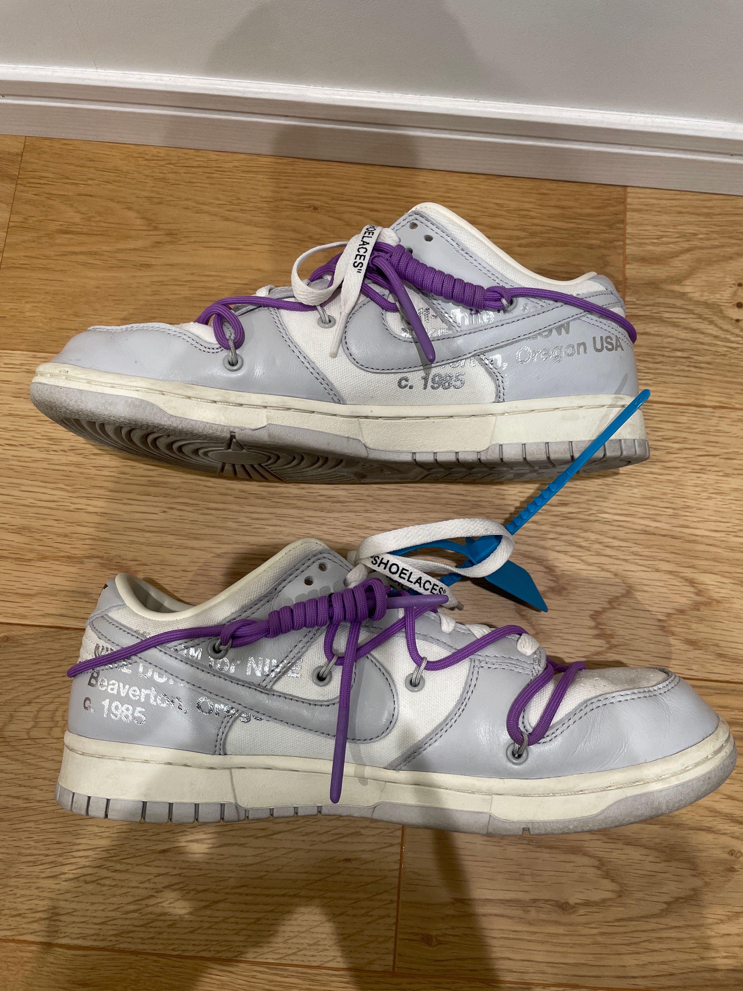 Off-White × Nike Dunk Low "Sail/Neutral Gray"