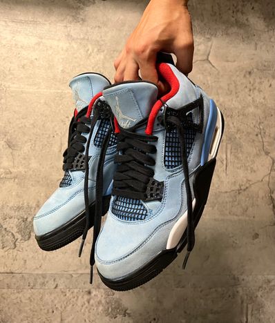 Travis Scott × Nike Air Jordan 4 Retro Cactus Jack "University Blue"