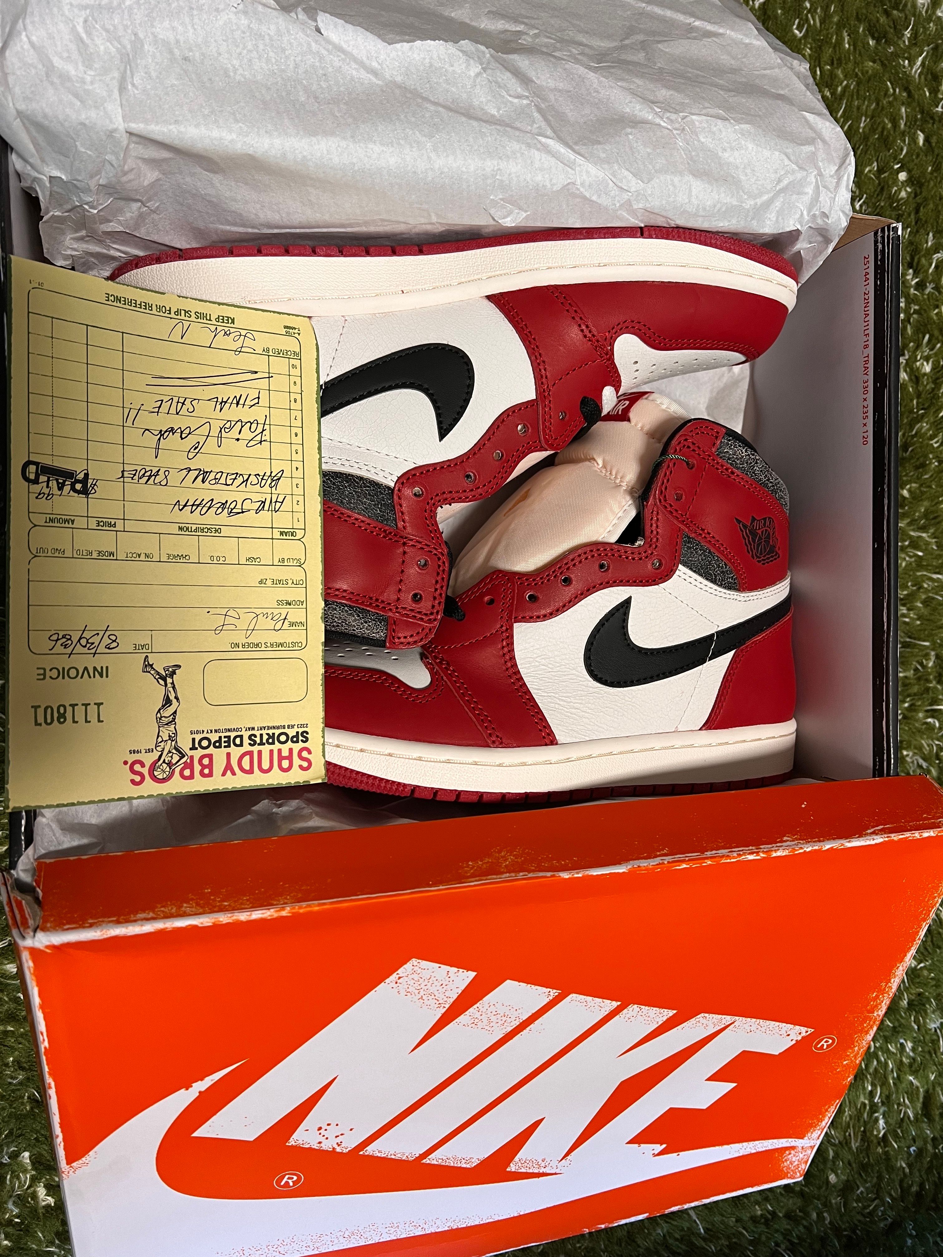 Nike Air Jordan 1 High OG "Lost & Found/Chicago"