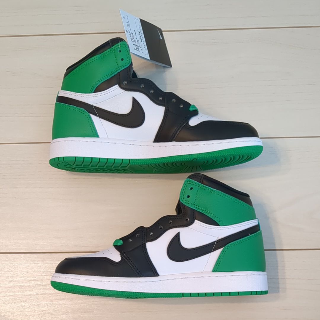 Nike GS Air Jordan 1 Retro High OG "Celtics/Black and Lucky Green" (2023)