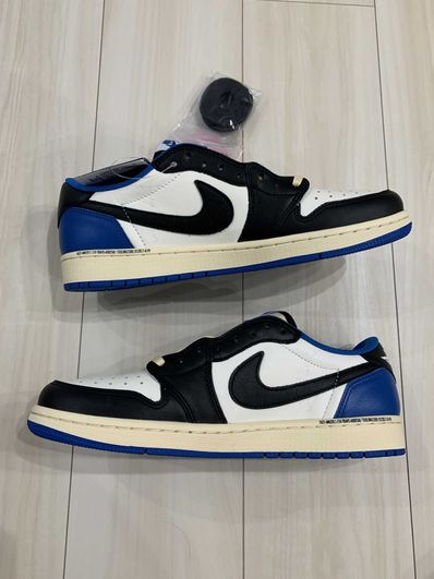 Travis Scott × fragment design × Nike Air Jordan 1 Low OG SP "Military Blue"