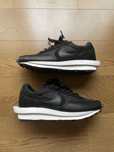 sacai × Nike LDV Waffle "Triple Black"