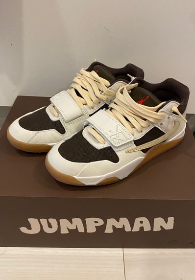 Travis Scott × Nike Jordan Jumpman Jack TR "Sail and Dark Mocha"