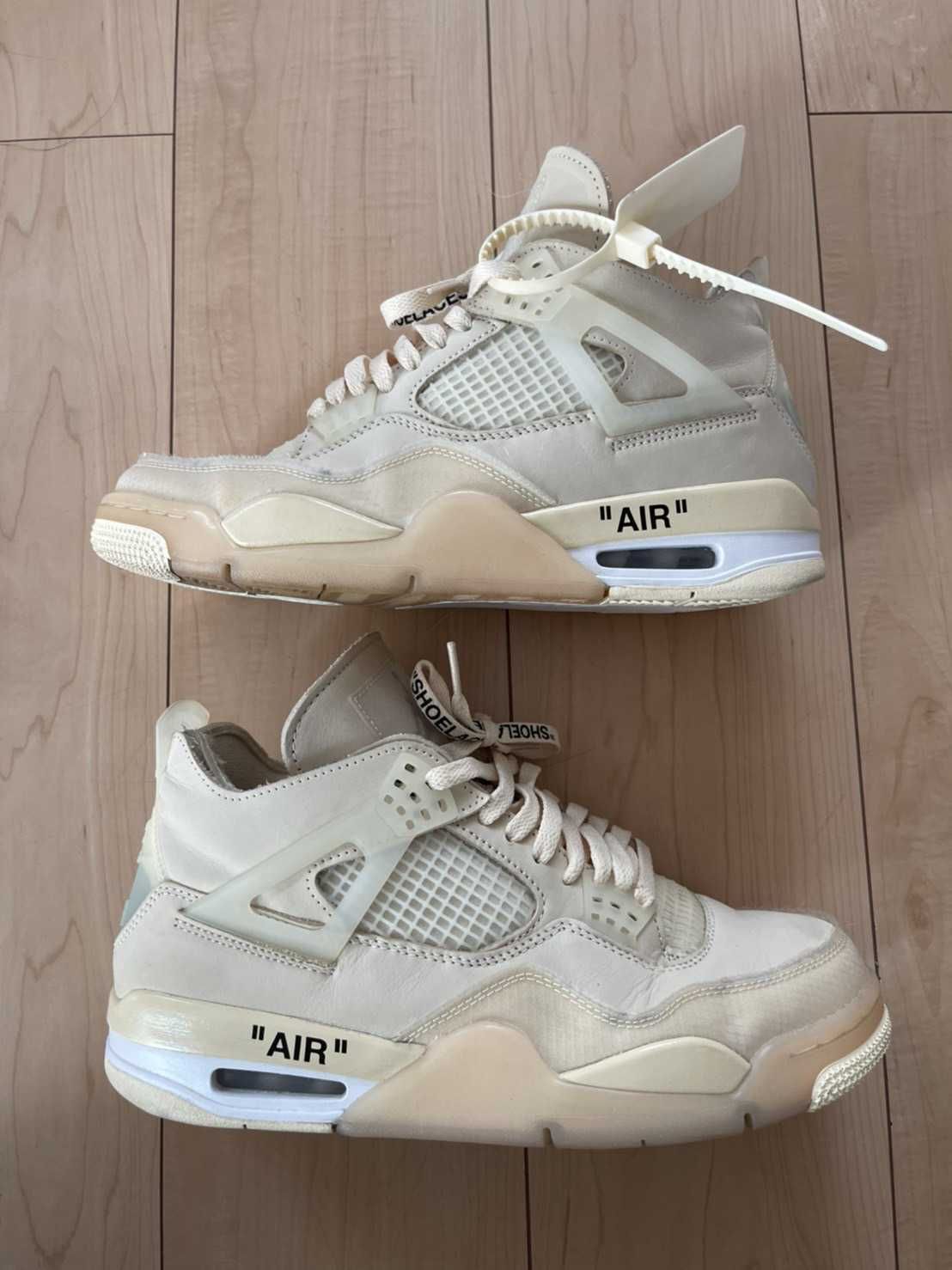 Off-White × Nike Women's Air Jordan 4 SP "Sail"