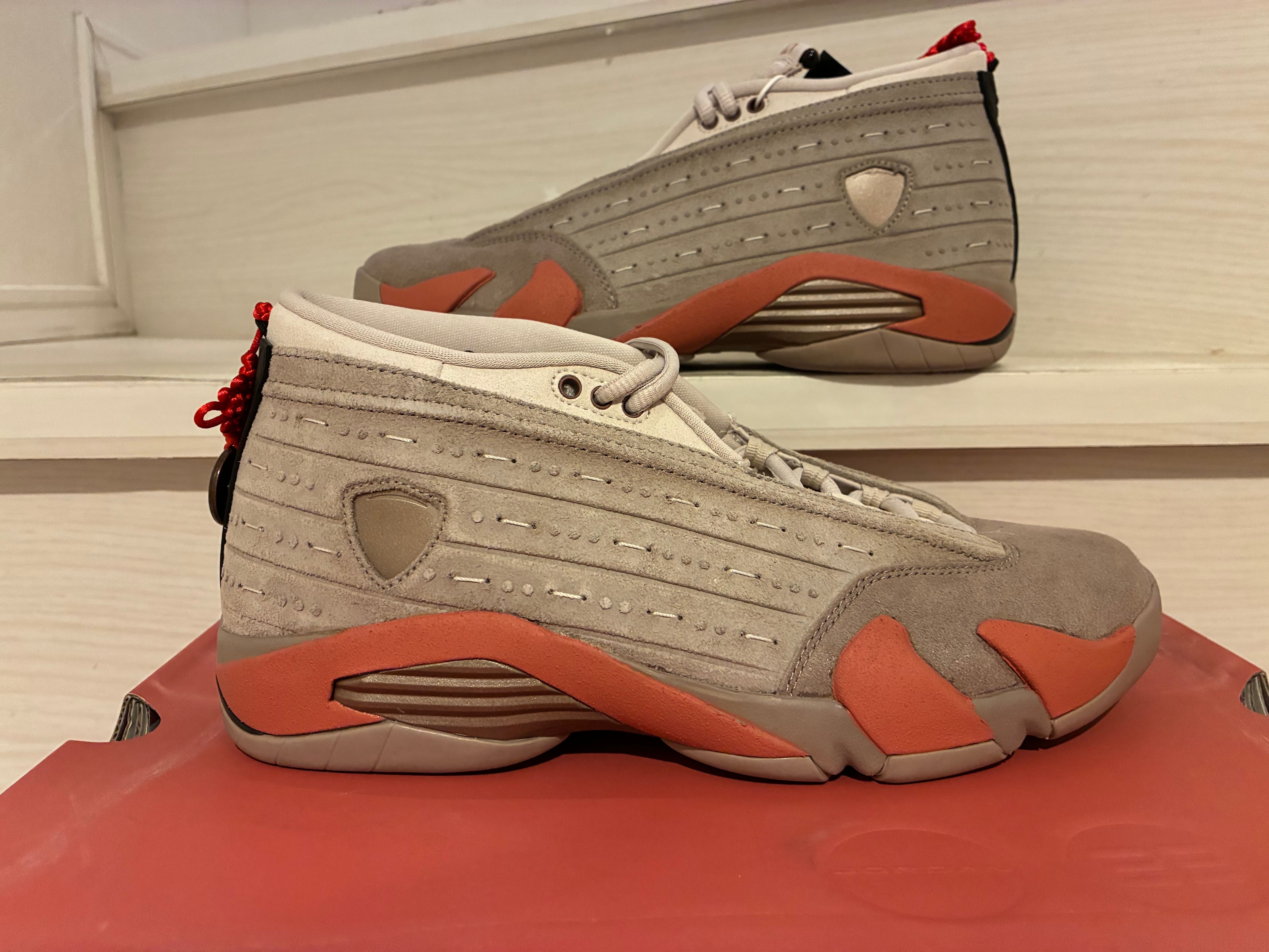 Clot × Nike Air Jordan 14 Low "Brown"