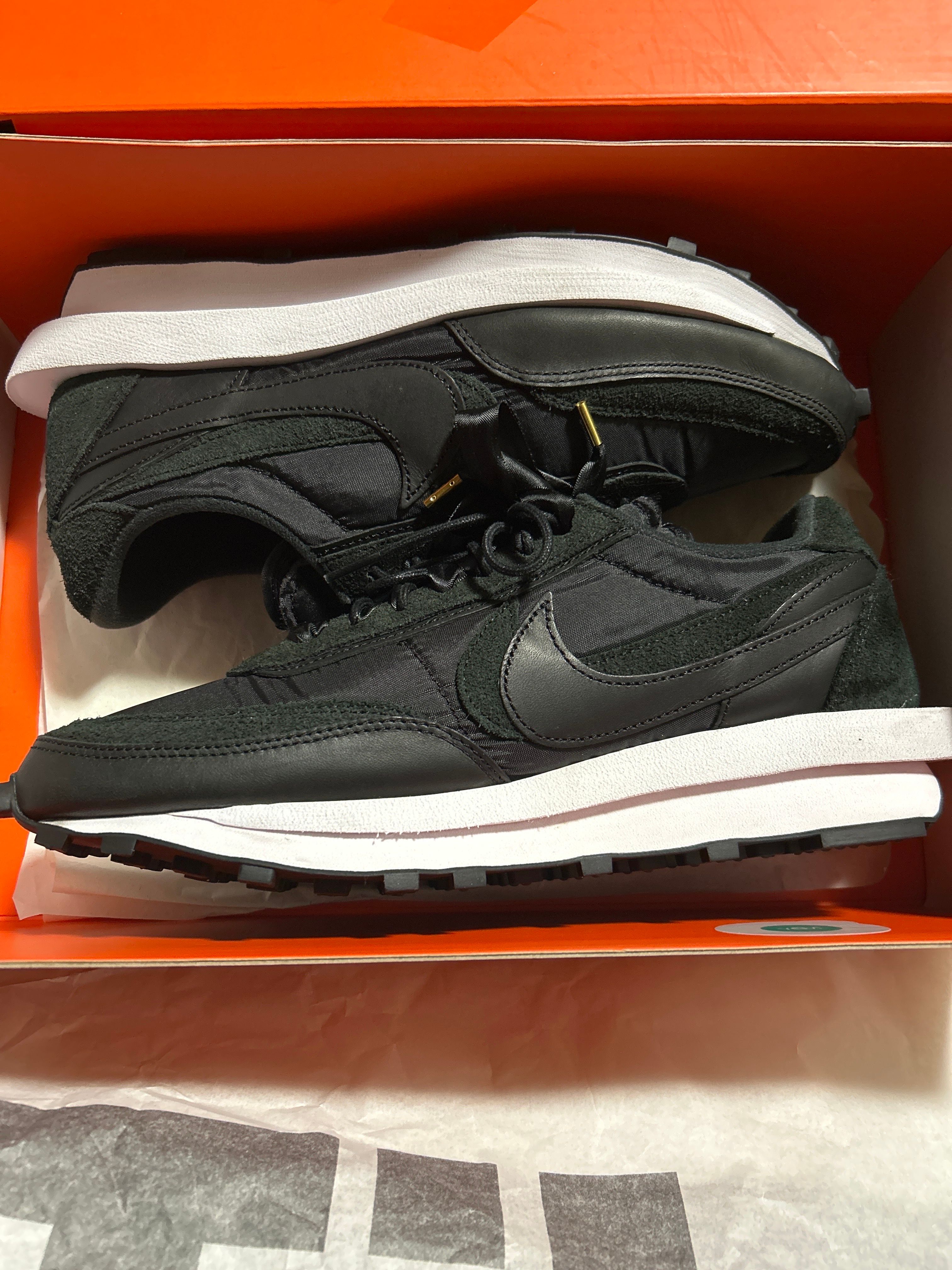 sacai × Nike LDV Waffle "Triple Black"