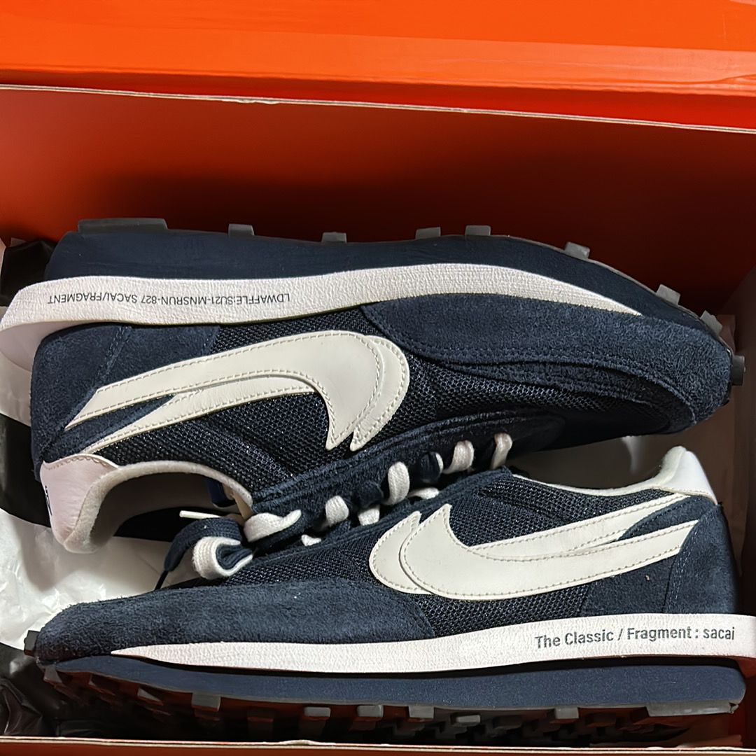 Fragment × sacai × Nike LD Waffle "Blackended Blue"