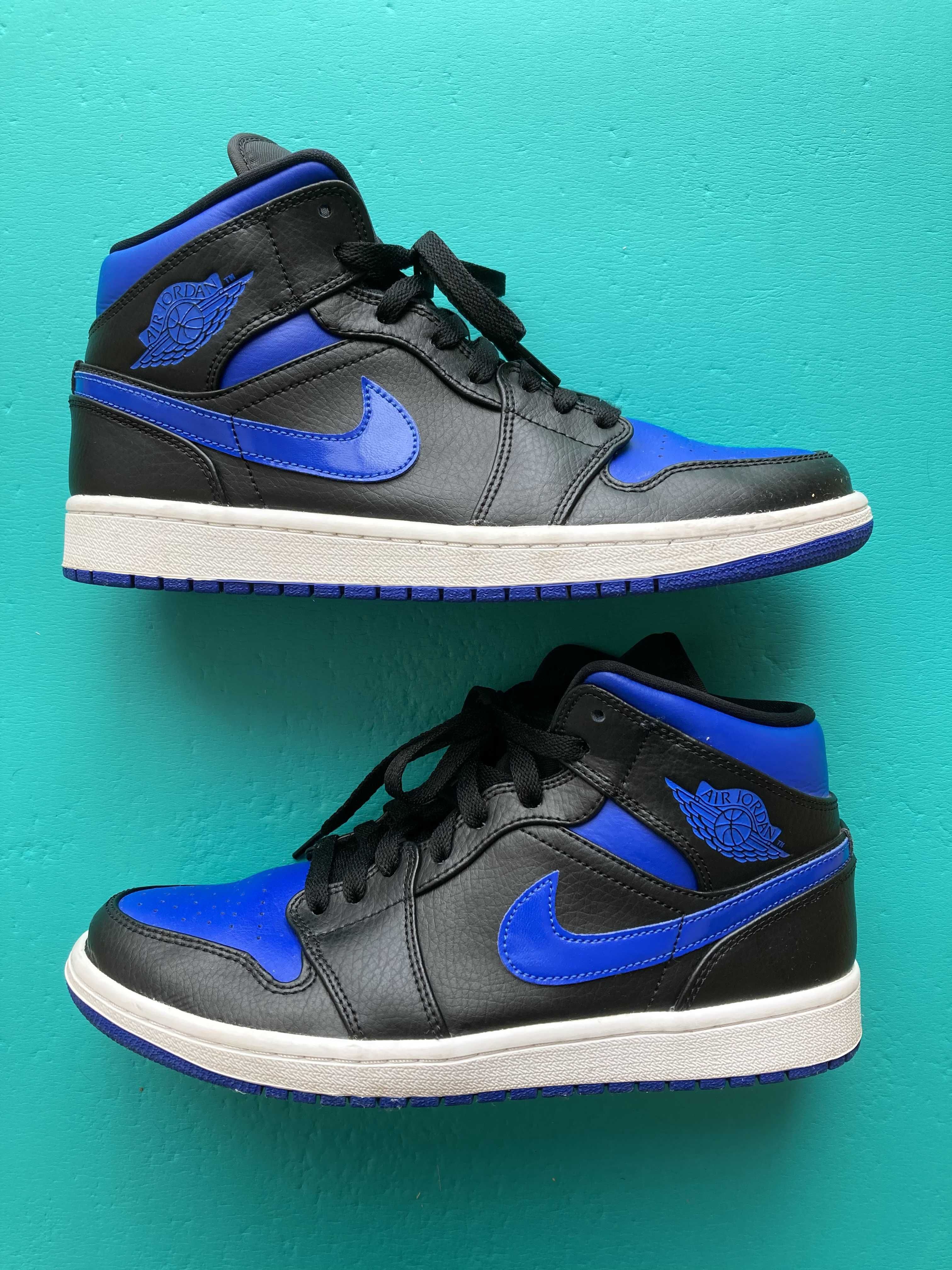 NIKE AIR JORDAN 1 MID "BLACK/BLUE"