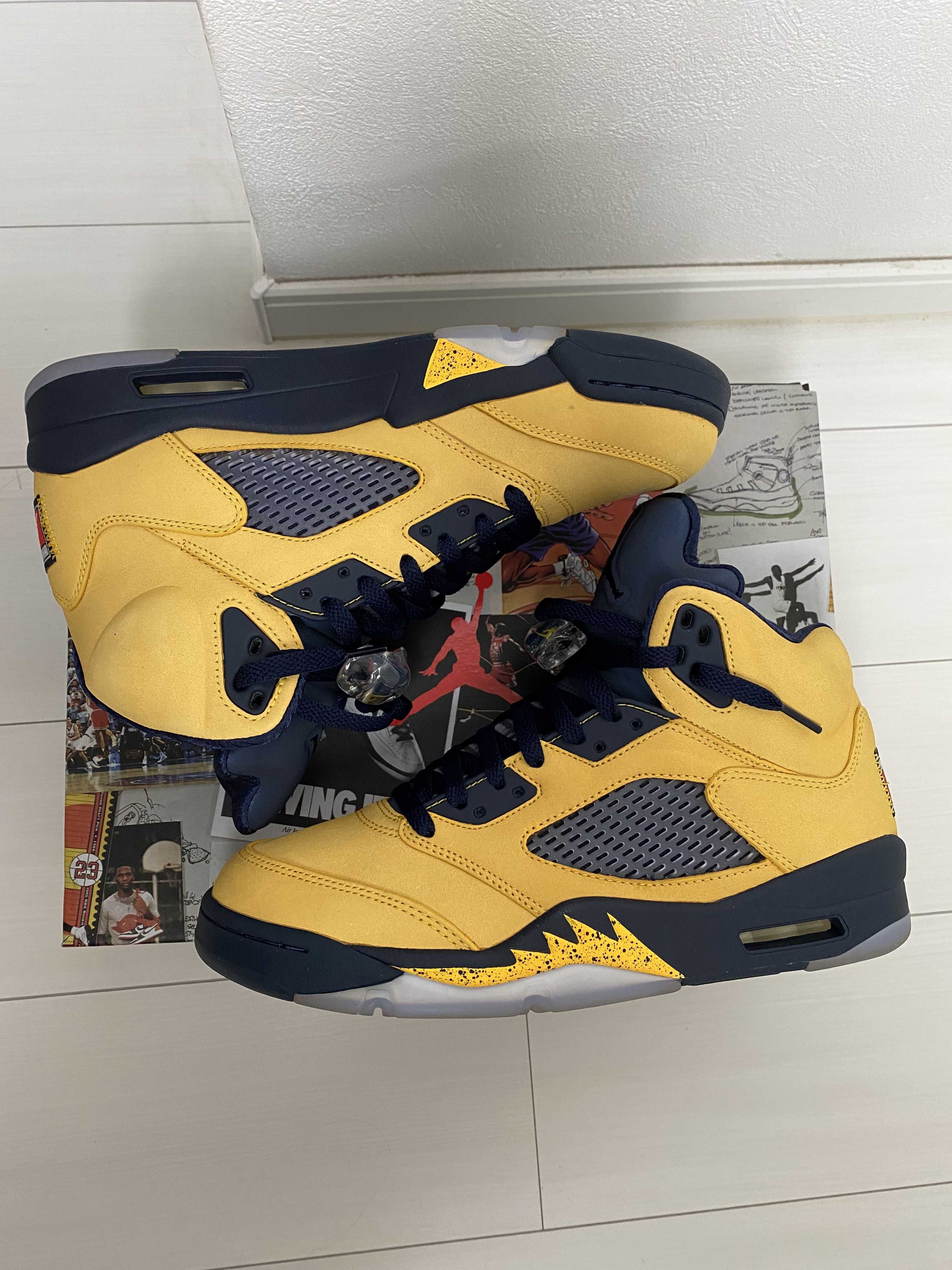 NIKE AIR JORDAN 5 "MICHIGAN"