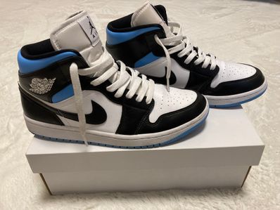 Nike Women's Air Jordan 1 Mid "Black/University Blue"