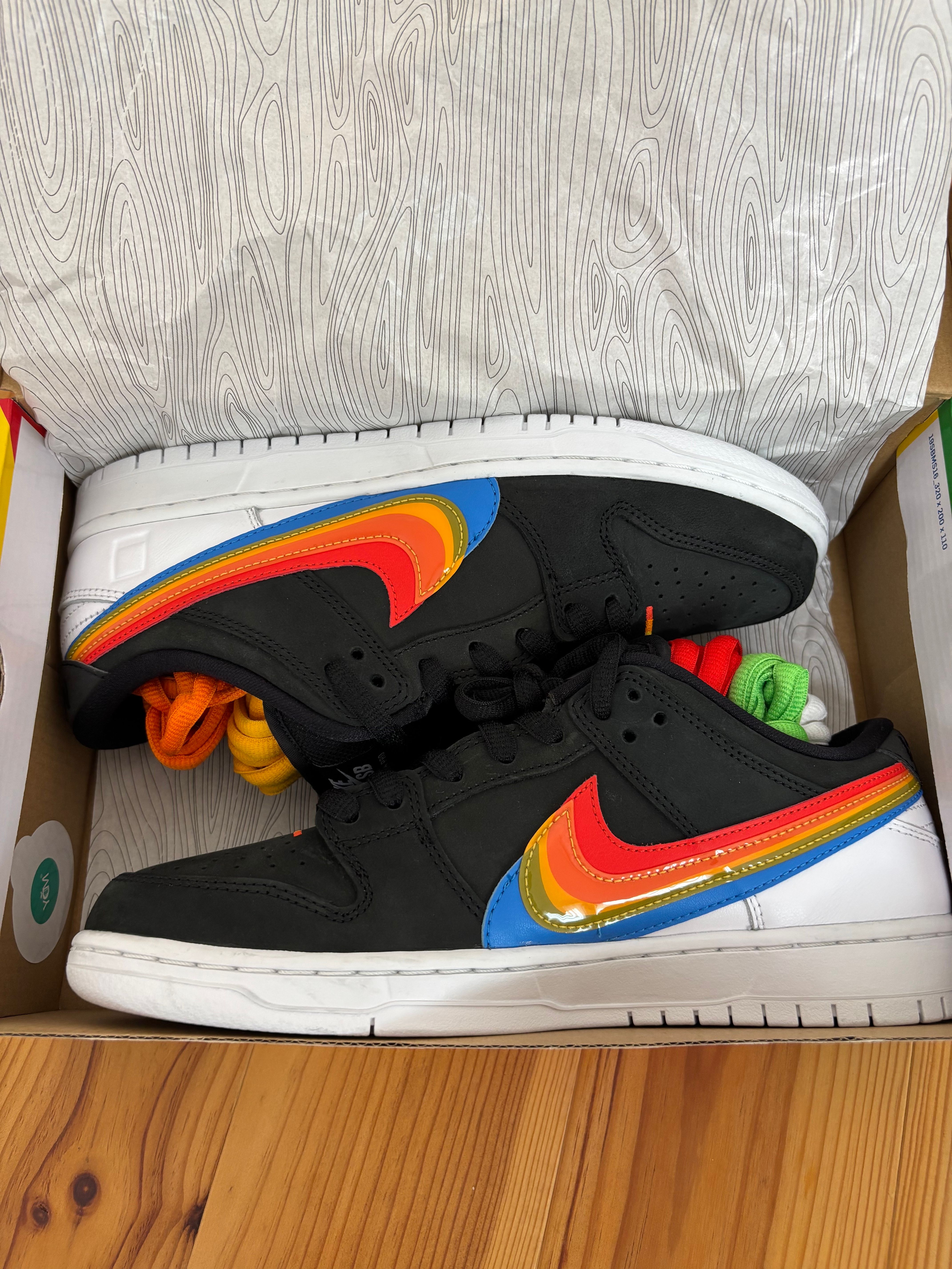 Polaroid × Nike SB Dunk Low Pro QS "Black/White"