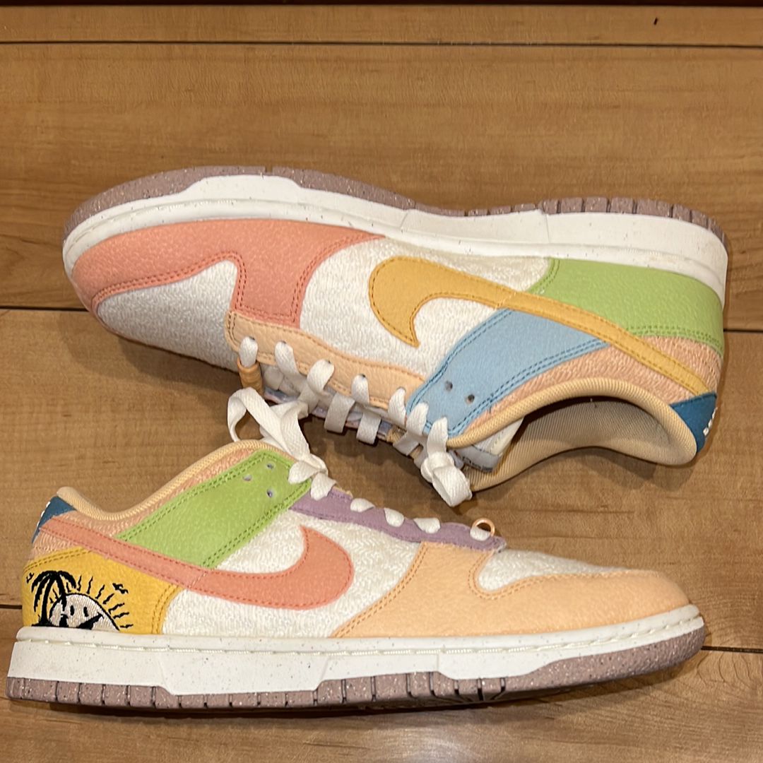 Nike Women's Dunk Low Sun Club "Sail/Sanded Gold/Light Madder Root"