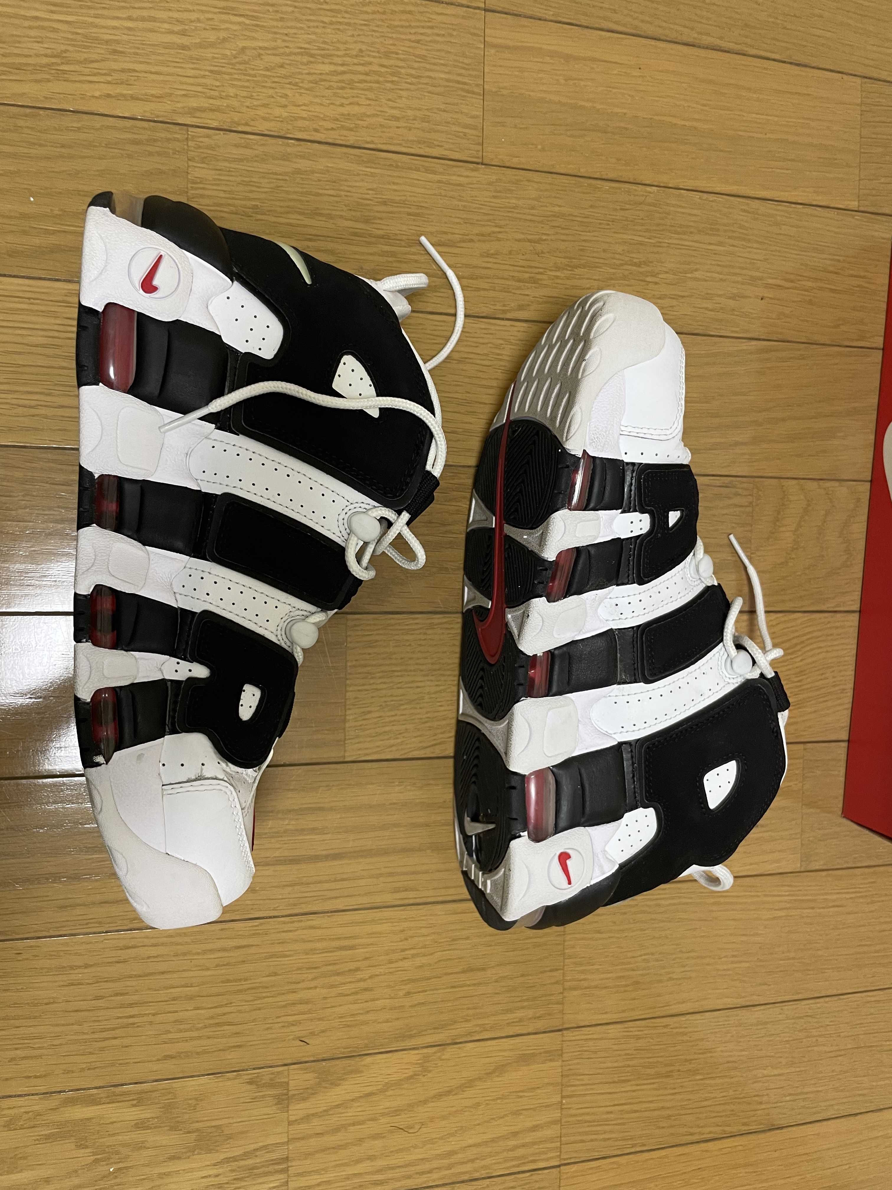 Nike Air More up Tempo "White/Black/University Red"(~2018)