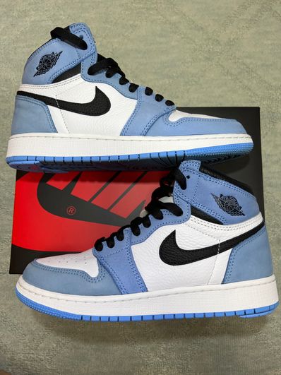 Nike GS Air Jordan 1 High "White/University Blue/Black"