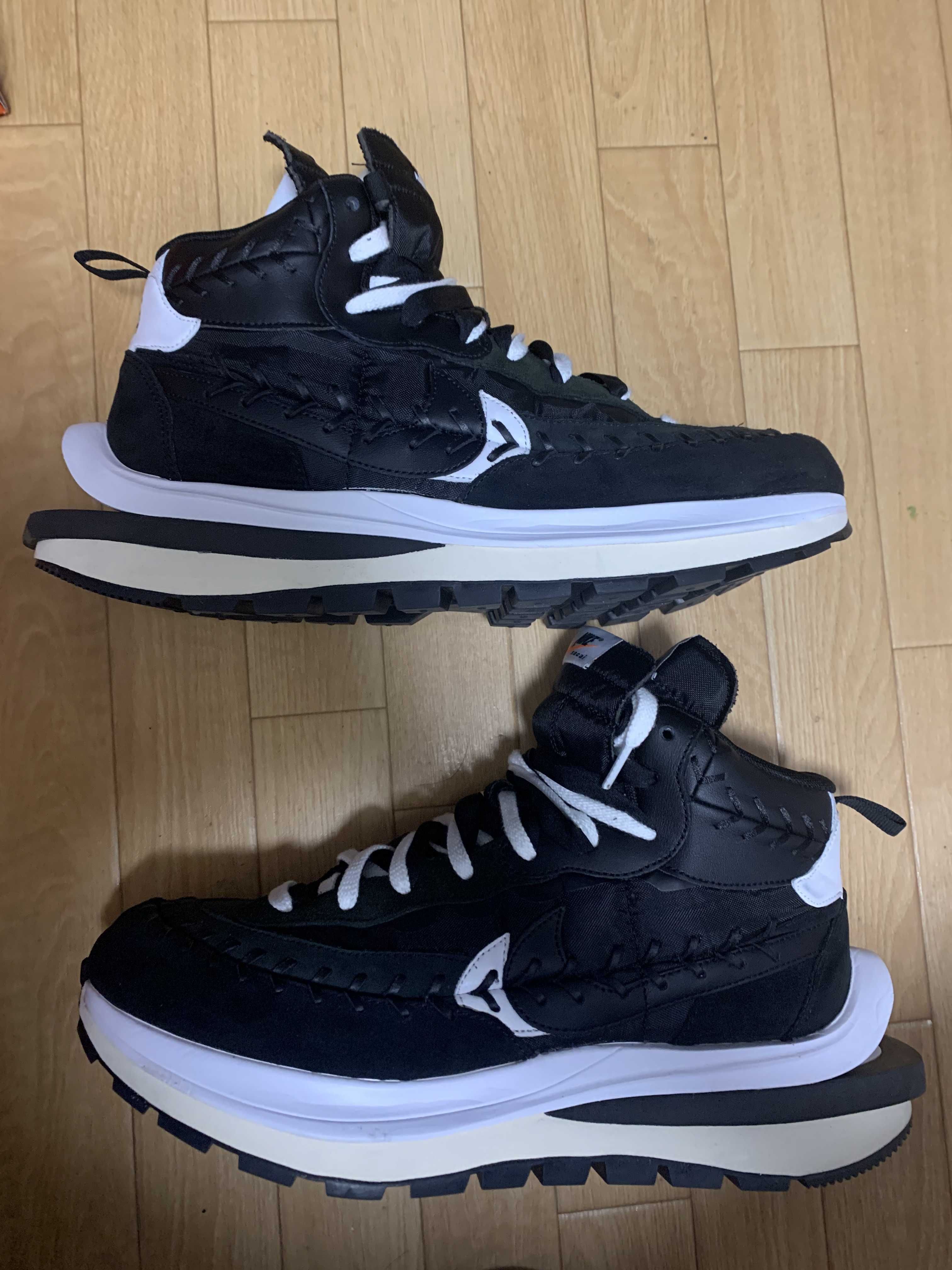 Jean-Paul Gaultier × sacai × Nike Vapor Waffle "Black/Black-White"