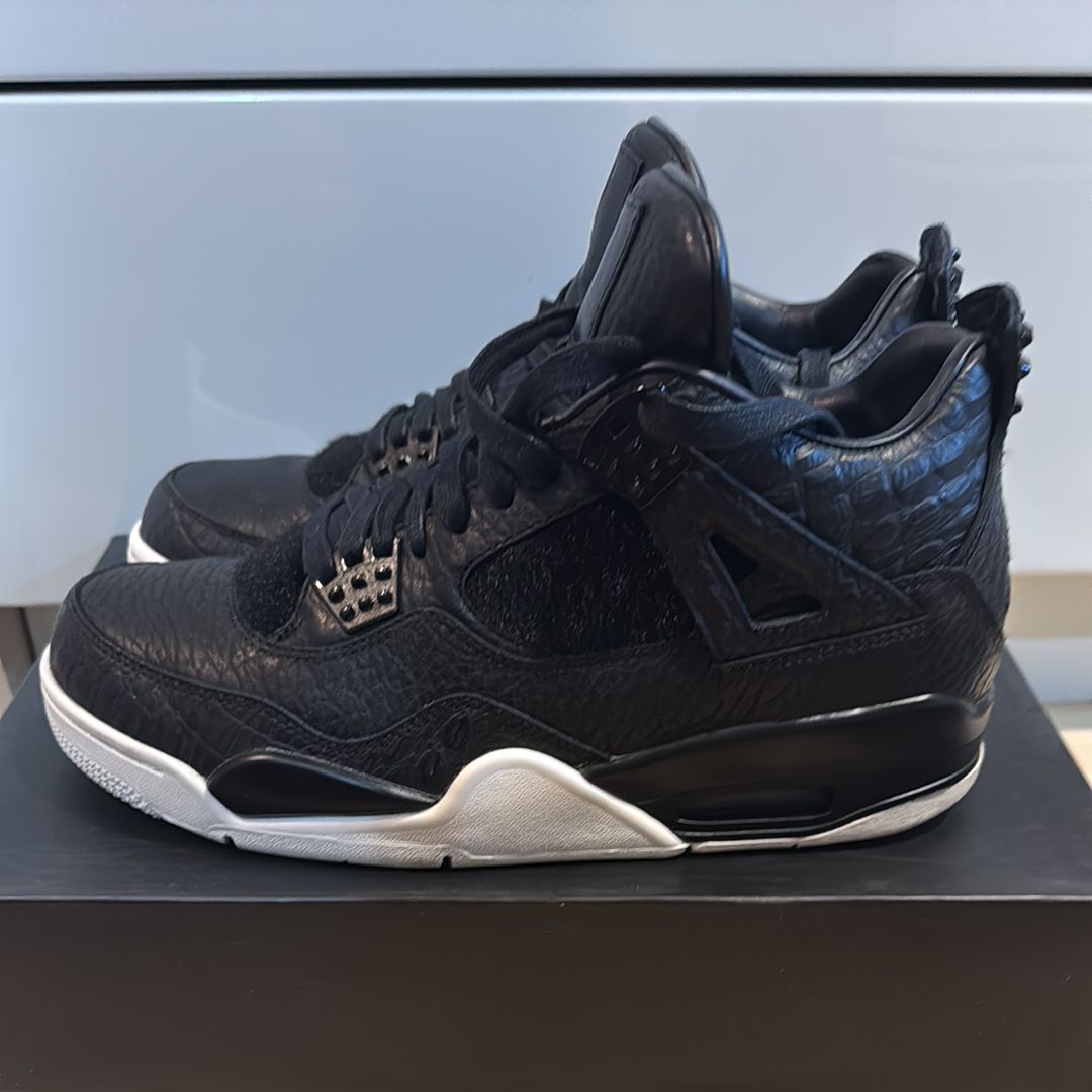 NIKE AIR JORDAN 4 RETRO PONY HAIR BLACK