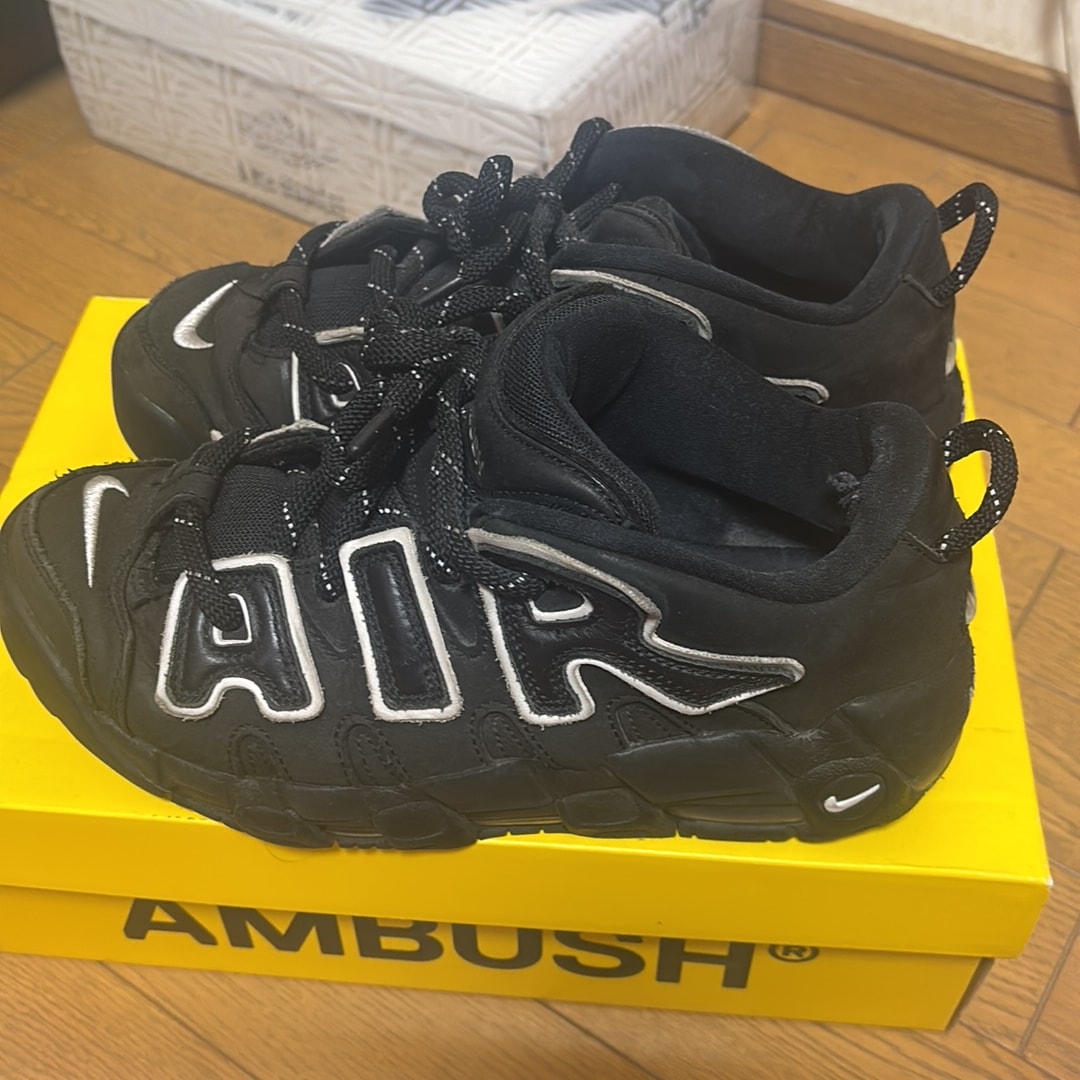 AMBUSH × Nike Air More Uptempo Low "Black and White"
