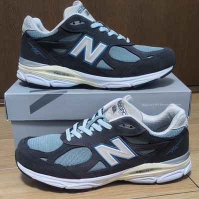 KITH × New Balance 990V3 "Steel Blue"